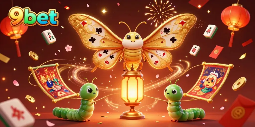 Experience the thrill of 9bet with dynamic casino scenes and vibrant characters in an enchanting 3D illustration.