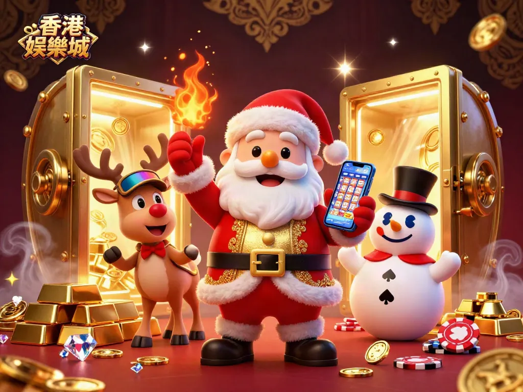Spin the slots at 香港娛樂城 with Santa and friends while enjoying dazzling casino treasures.