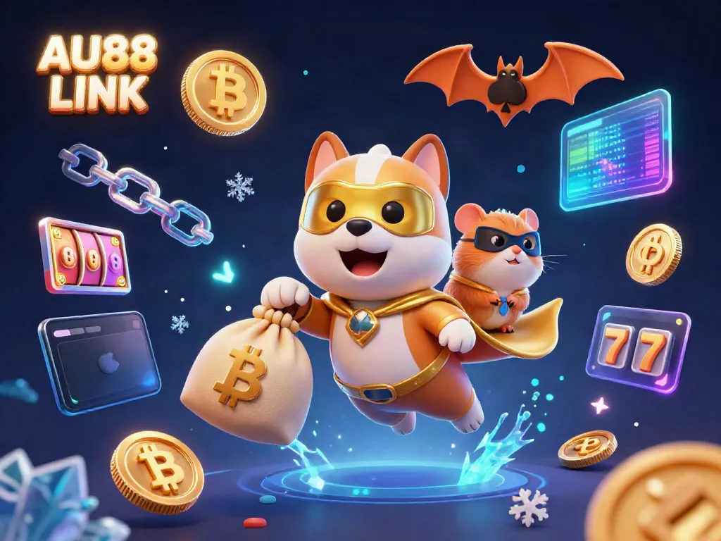 Engage with AU88 LINK while enjoying dynamic slots and crypto innovations in a vibrant 3D scene.