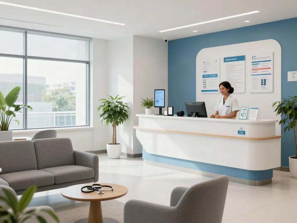 Situs gacor healthcare services in a modern clinic, showcasing patient care and wellness center.