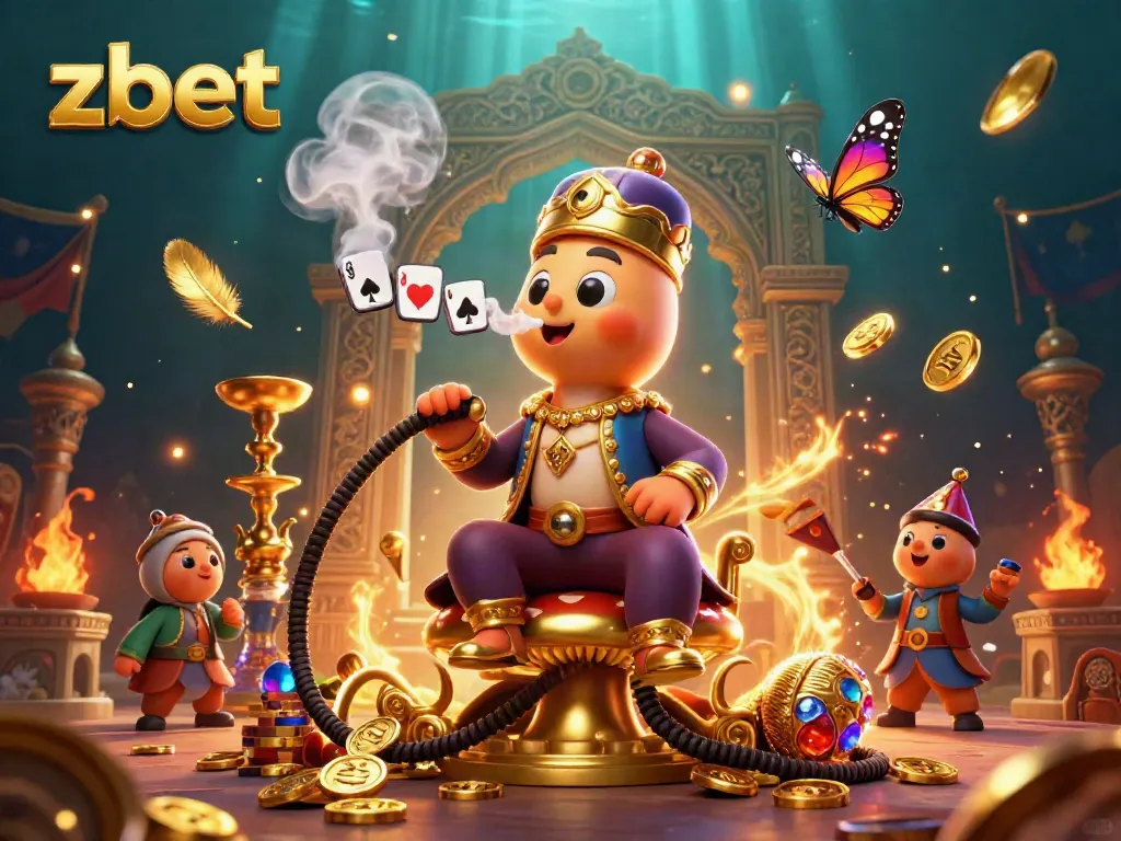 Experience thrilling gaming at zbet, featuring unique characters and vibrant casino elements.