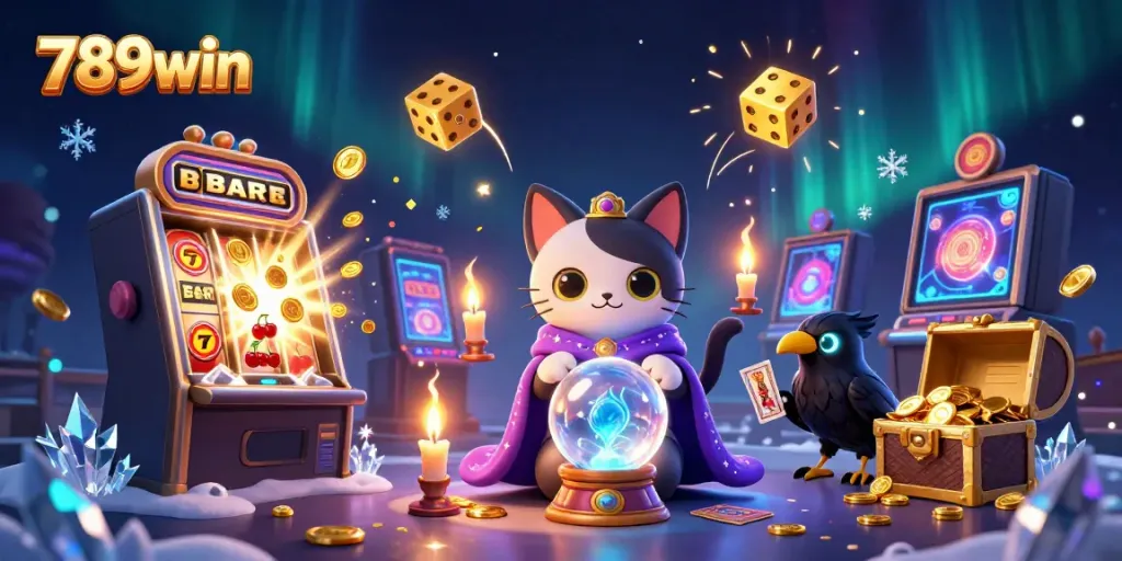 Experience the thrill of gaming with 789win through this vibrant 3D illustration bursting with excitement.