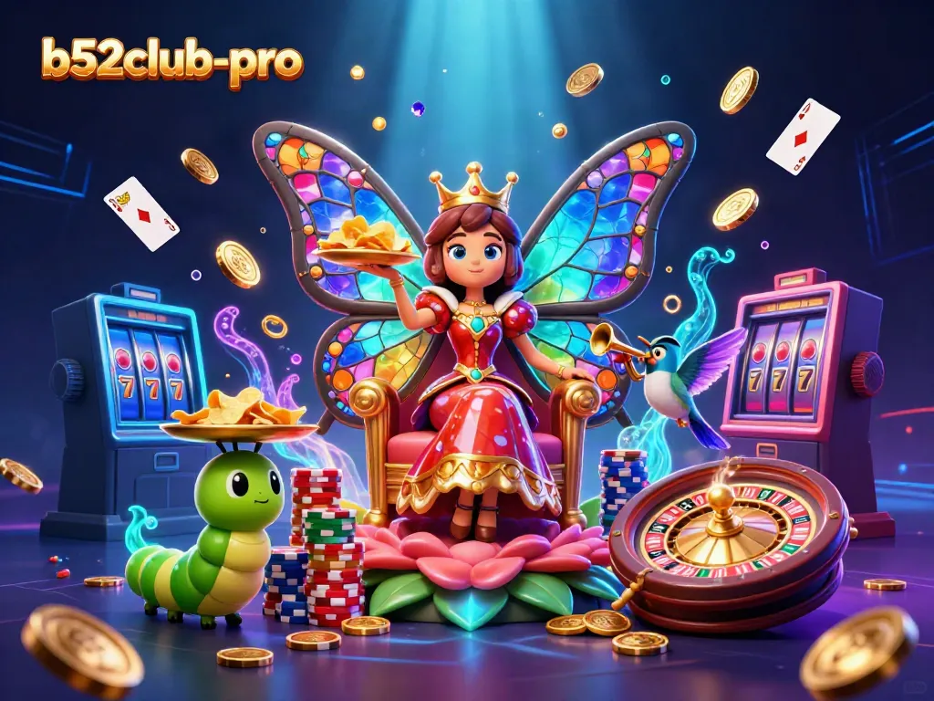 Experience exhilarating gaming at b52club-pro with vibrant visuals and dynamic casino elements.