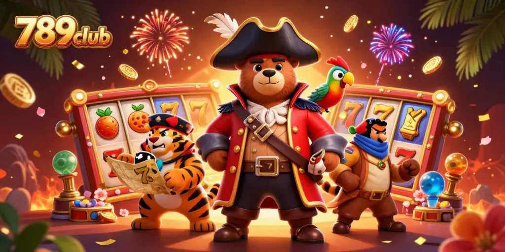 Experience thrilling games at 789club with slot reels, jackpots, and vibrant casino elements.