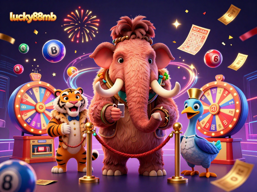Experience the excitement of lucky88mb with thrilling lottery games amidst eye-catching characters!